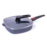 WOLL nelinurkne klaasist kaas "Smart Lid" 24 x 24 cm | 5
