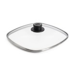 WOLL nelinurkne klaasist kaas "Titan Best Safety Glass" 28 x 28 cm | 1