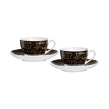 RITZENHOFF & BREKER portselanist tasside ja alustasside komplekt "Aromatico", 2 tk., 220 ml  | 1
