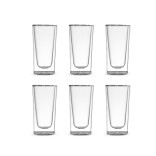 WD LIFESTYLE kahekordse seinaga klaas, 6 tk., 100 ml  | 1
