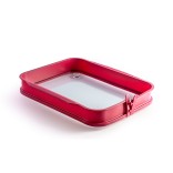 Kokkupandav silikoonist küpsetusplaat patenteeritud klambriga, 3,8 l, 37x31x6,5 cm   | 1