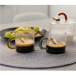 WD LIFESTYLE klaasist tasside komplekt "Bee" 2 vnt, 130 ml | 2
