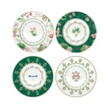 EASY LIFE portselanist taldrikukomplekt "Botanic chic" 4 tk, Ø 19 cm | 1