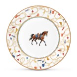 POZZI MILANO portselanist taldrik "Cheval" Ø 19,5 cm | 1