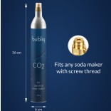 BUBLIQ CO₂ süsihappegaasi balloon, 450 g (täidetud)  | 2