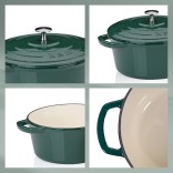 KELA emailitud malmpott koos kaanega "Calido" Ø 24 cm, 3,8 l | 5