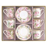 EASY LIFE portselanist espressotasside ja alustasside komplekt "Chant des Roses" 6 tk, 100 ml | 3