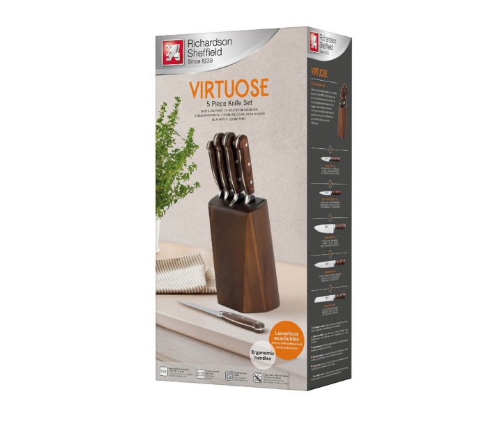 Richardson Sheffield nugade komplekt koos hoidikuga "Virtuose", 6 osa  | 4