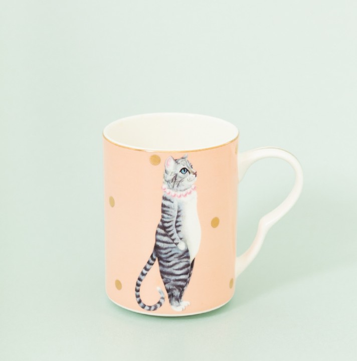 YVONNE ELLEN portselanist kruus "Pussy Cat" 350 ml | 2