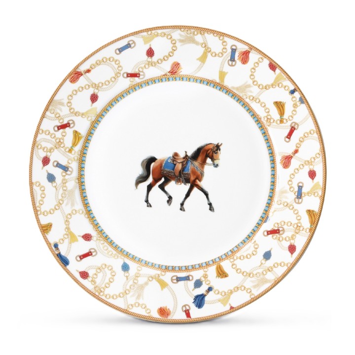 POZZI MILANO portselanist taldrik "Cheval" Ø 19,5 cm | 1