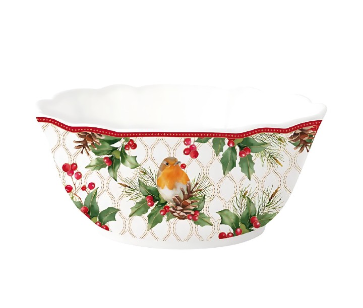 EASY LIFE portselanist kauss "Christmas berries", Ø 20 cm  | 1