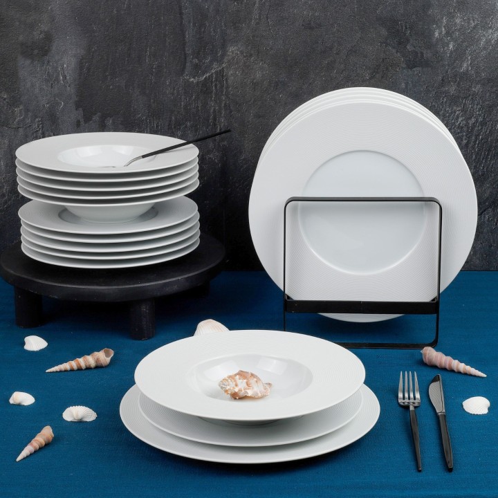 MEDARD DE NOBLAT portselannõude komplekt "Batik", 18 tk.  | 2