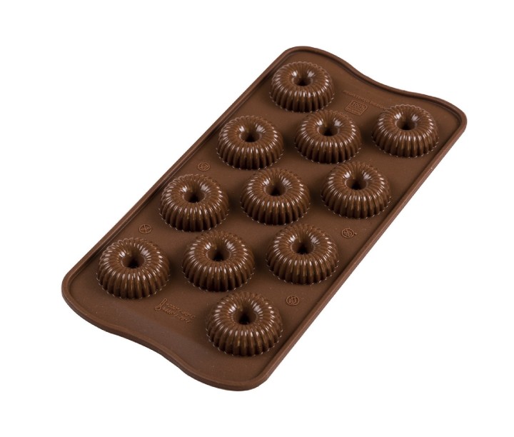 SILIKOMART silikoonvorm šokolaadi jaoks"Choco crown" 11 vnt., po 9 ml (viso: 99 ml) | 1