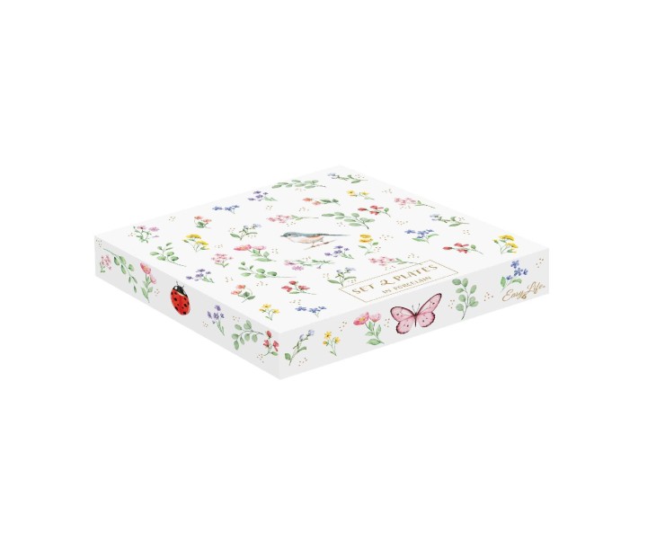EASY LIFE portselanist taldrikukomplekt "Fancy Garden" 2 tk, Ø 16 cm | 2