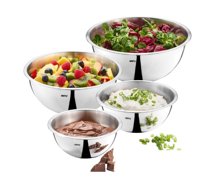 GEFU roostevabast terasest kausside komplekt "Cavaro", 4 osa  | 1