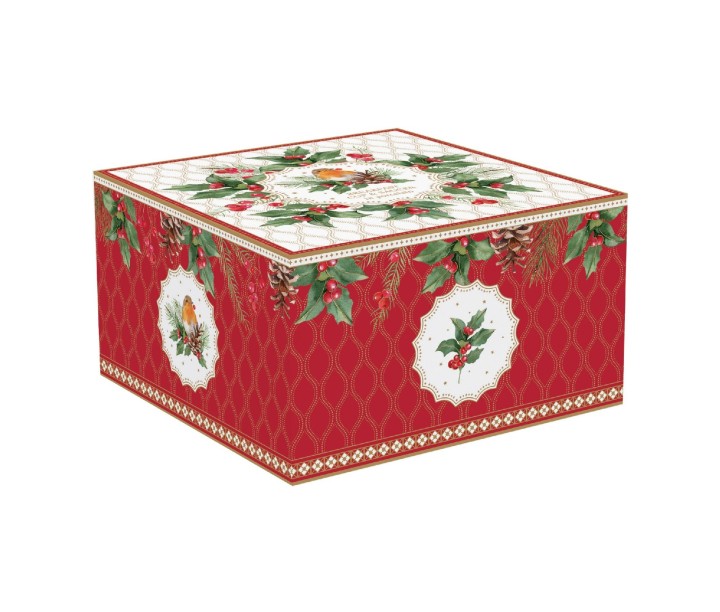 EASY LIFE portselanist kruus koos alusega "Christmas berries" 370 ml | 2
