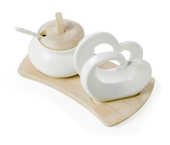 BRANDANI salvrätikuhoidja ja suhkrutoosi komplekt "Bamboo"  | 1