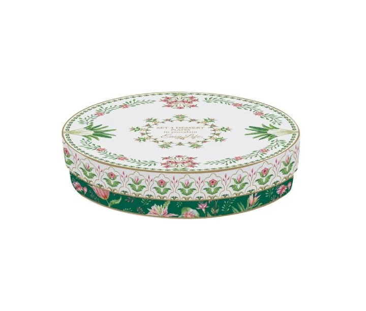 EASY LIFE portselanist taldrikukomplekt "Botanic chic" 4 tk, Ø 19 cm | 3