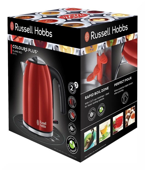 "Russell Hobbs" elektriline veekeetja "Flame Red Plus", 1,7 l, 20412-70  | 7