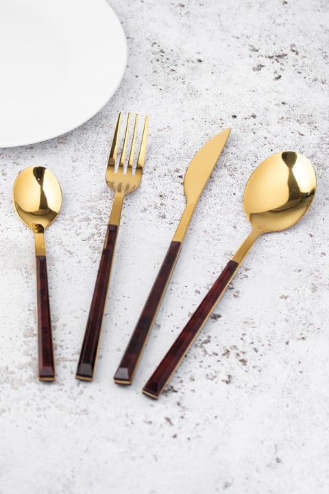 CREATIVE TOPS söögiriistade komplekt "Mikasa", 16 osa (kullast värvi)  | 3