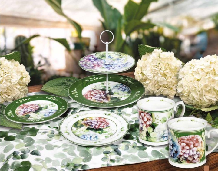 BRANDANI portselanist taldrikukomplekt "Flora" Ø 19 cm | 2