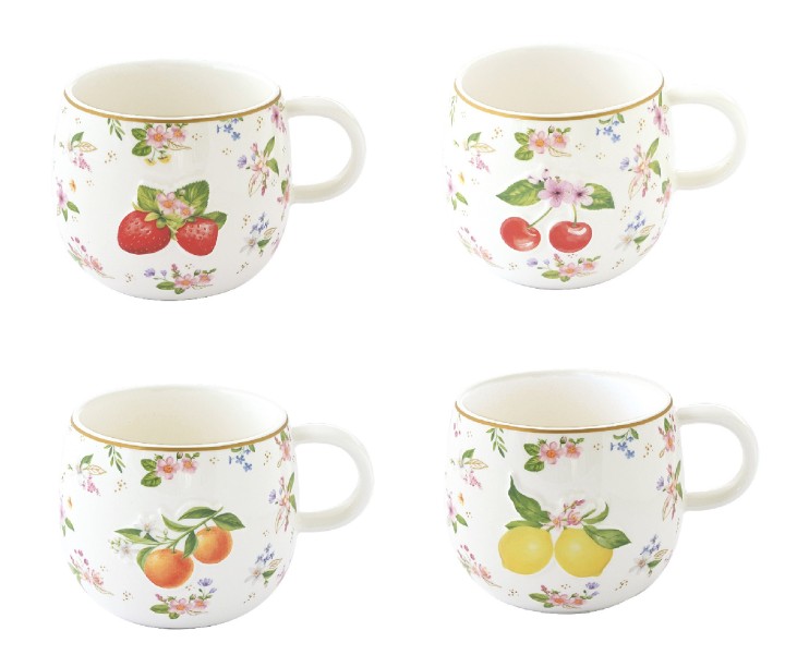 EASY LIFE portselanist kruus "Fancy Fruit", 400 ml  | 1