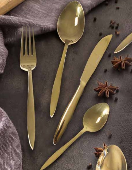 BRANDANI söögiriistade komplekt "Stretch Gold" 20 dalių | 2