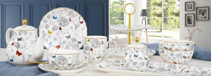 EASY LIFE taldrik "Fleurs & papillons", Ø 19 cm   | 2