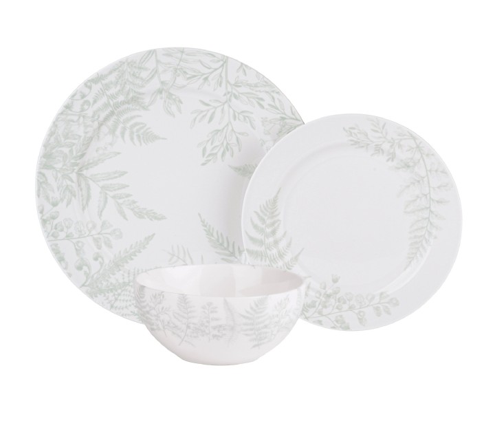 MARY BERRY portselanist nõude komplekt "Botanical Signature", 12 osa.  | 1