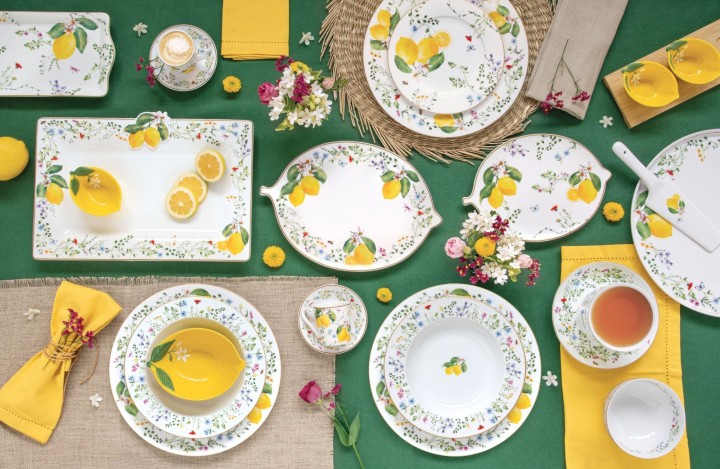 EASY LIFE portselanist kauss "Fleurs et citrons" Ø 15 cm | 2