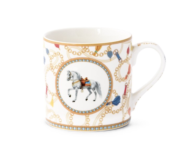 POZZI MILANO portselanist kruus "Cheval" 400 ml | 1