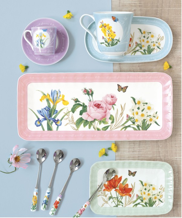 EASY LIFE portselanist serveerimistaldrik "Royal Blossom", 36 x16 cm  | 2