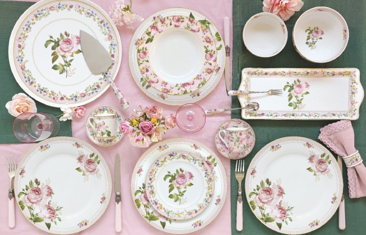 EASY LIFE portselanist taldrik "Chant des Roses" Ø 26,5 cm | 2