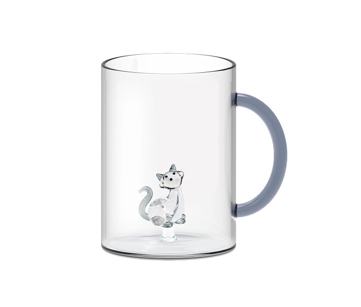 WD LIFESTYLE klaaskruus "Cat" kujukesega, 420 ml  | 1