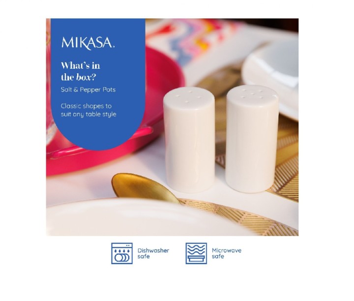 LIFETIMEBRANDS portselanist pipra- ja soolatoos "Mikasa"  | 11