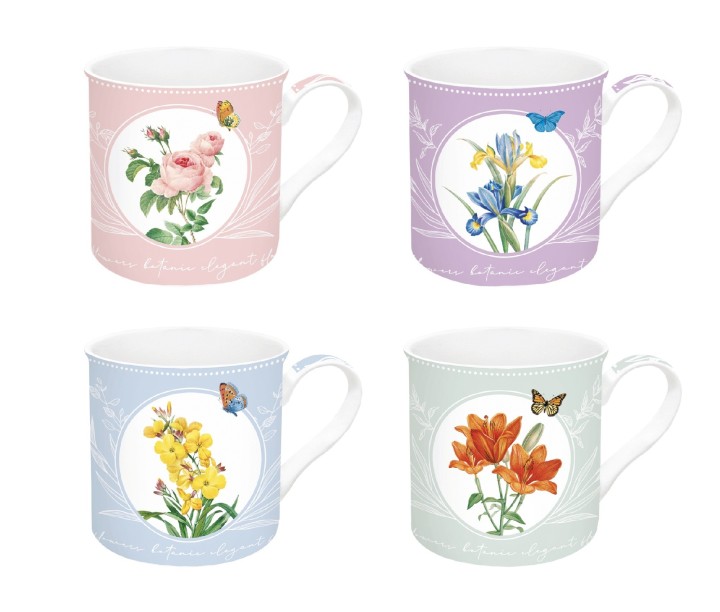 EASY LIFE portselanist kruuside komplekt "Royal Blossom" 4 tk, 300 ml | 1