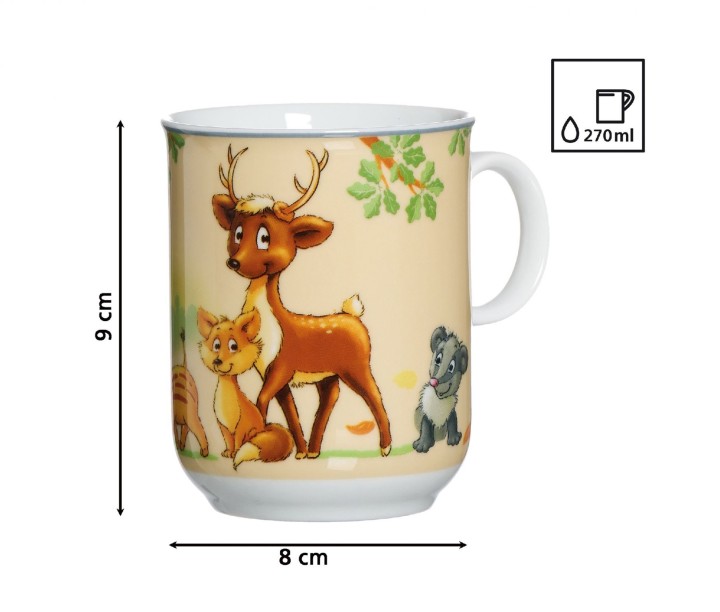 RITZENHOFF & BREKER portselanist lastenõude komplekt "Wald Tiere", 3 osa  | 2