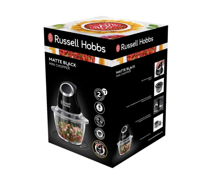 "Russell Hobbs" minihakkija "Matte Black Mini" 24662-56  | 7