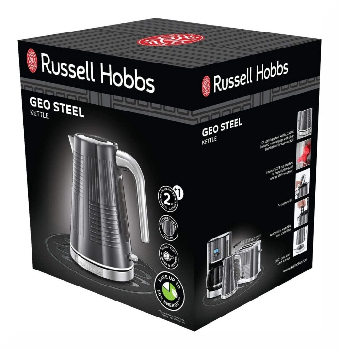 "Russell Hobbs" elektriline veekeetja "Geo Steel", 1,7 l, 25240-70  | 8