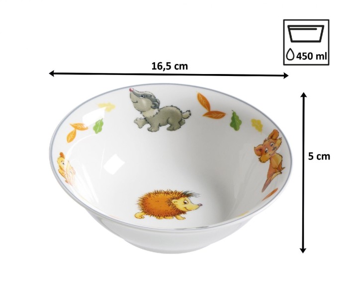 RITZENHOFF & BREKER portselanist lastenõude komplekt "Wald Tiere", 3 osa  | 3