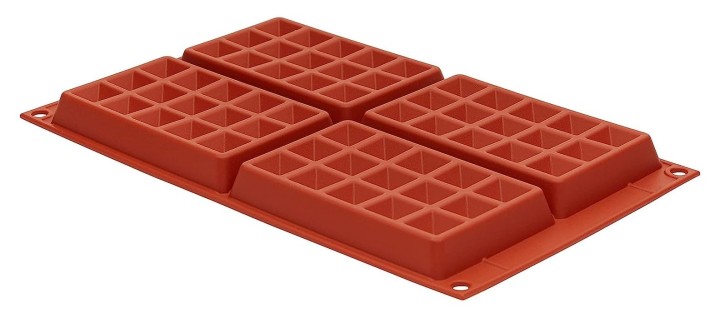 SILIKOMART silikoonist küpsetusplaat vahvlitele"Waffel Classic SF155" 4 x 137 ml (viso: 548 ml) | 3