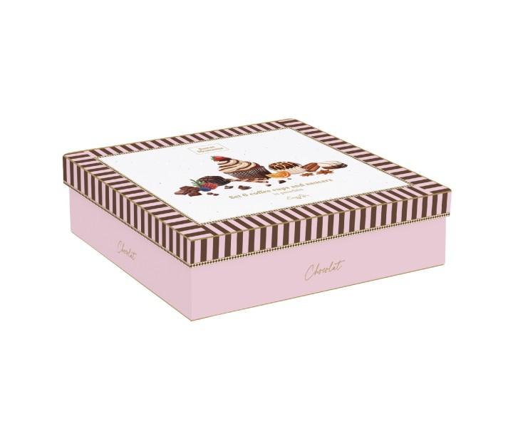 EASY LIFE portselanist espressotasside ja alustasside komplekt "Sweet Moments" 12 tk, 100 ml | 3