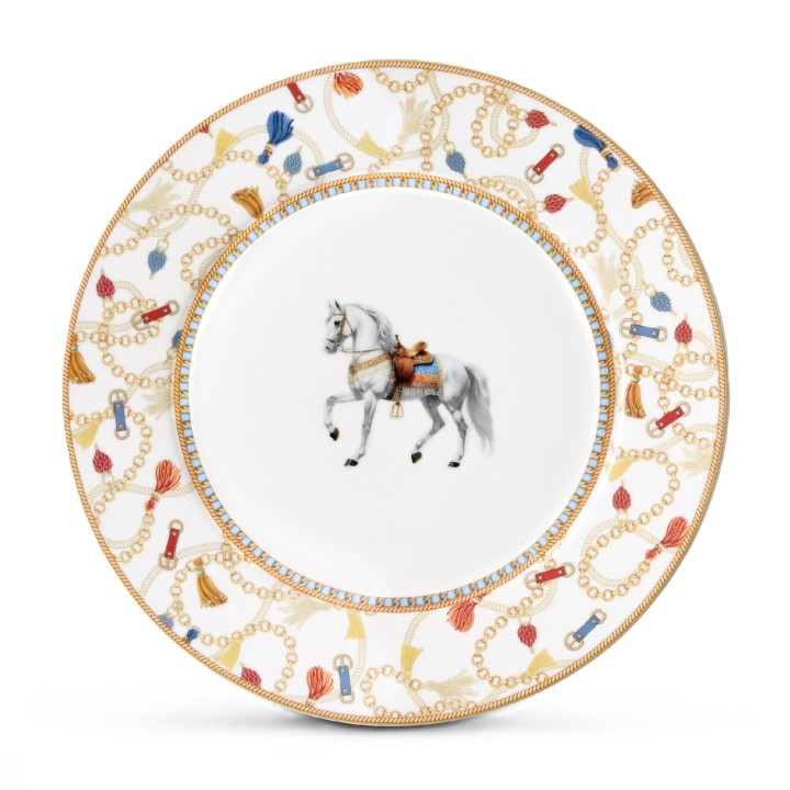 POZZI MILANO portselanist taldrik "Cheval" Ø 19,5 cm | 1