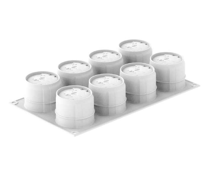 SILIKOMART silikoonist küpsetusvorm "Antea", 8 x 130 ml (viso: 1,04 l) | 1