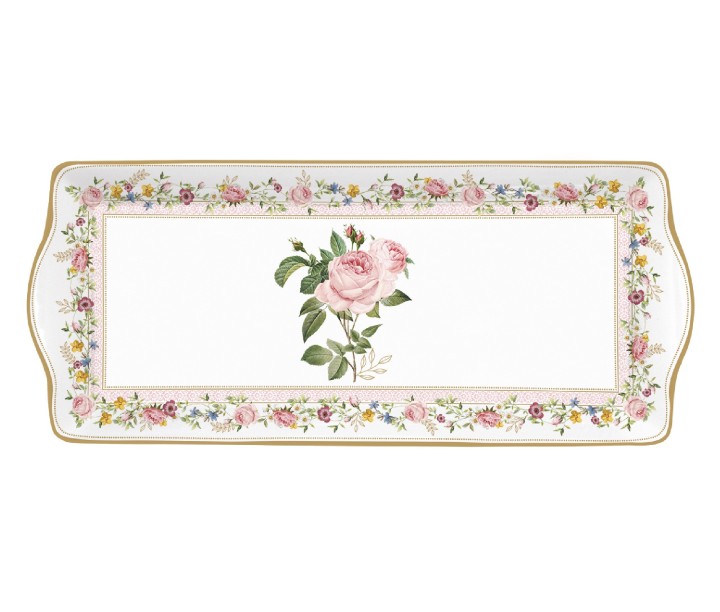 EASY LIFE portselanist serveerimistaldrik "Chant des Roses", 35 x15 cm  | 1