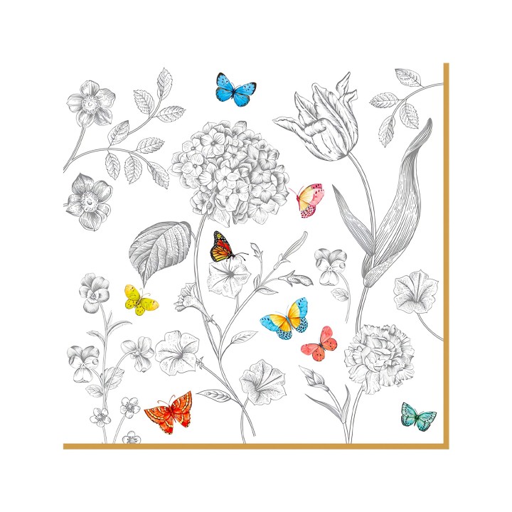EASY LIFE salvrätikud "Fleurs & papillons", 20 tk.     | 1