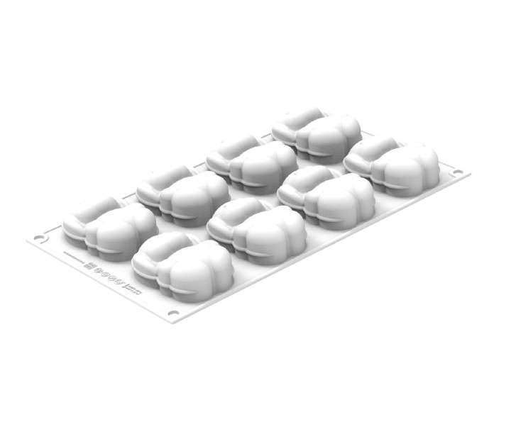 SILIKOMART silikoonist küpsetusvorm "Rabbit", 8 x 70 ml (viso: 560 ml) | 1