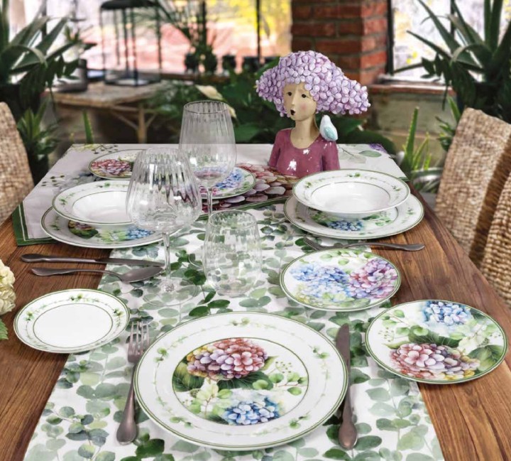 BRANDANI portselanist taldrikukomplekt "Flora" 18 tk | 3