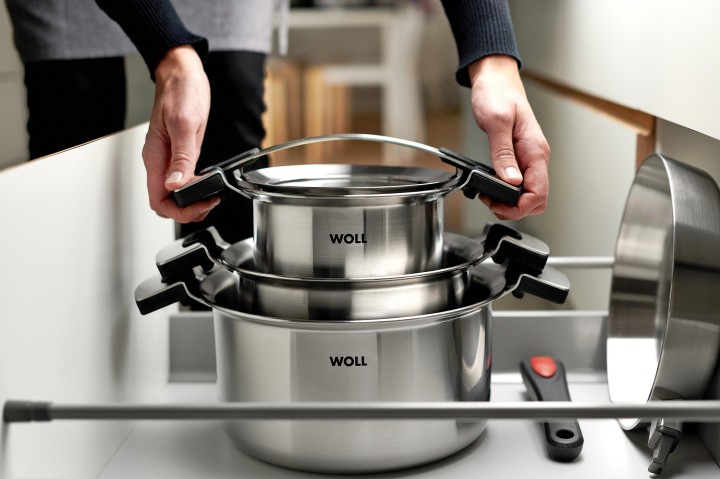 Terasest kastrulite komplekt koos kaantega WOLL "Concept Pro" 101CO+824CO | 2