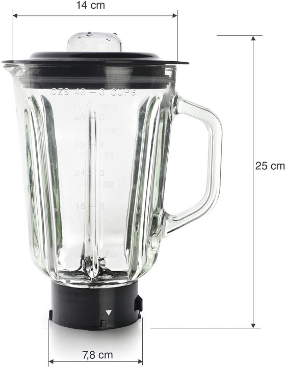 LACOR kannmikser (purustaja) "Complet", 1,5 l (tarvik kombainile 69683)  | 2